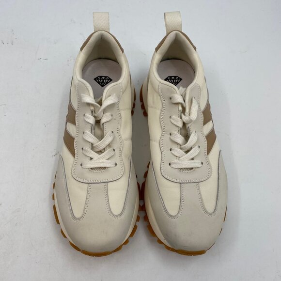 Necap Cream & Tan Lace Up Sneakers | Size 41EU - Picture 3 of 7